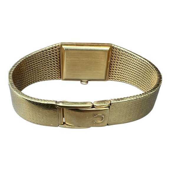 Omega solid 18k 750 yellow gold 63g women\'s watch manual vintage running